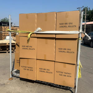 バンニングバニングバニングセキュリティ障壁ダブルカミソリワイヤブラケット携帯用カミソリワイヤ - Product Image 6