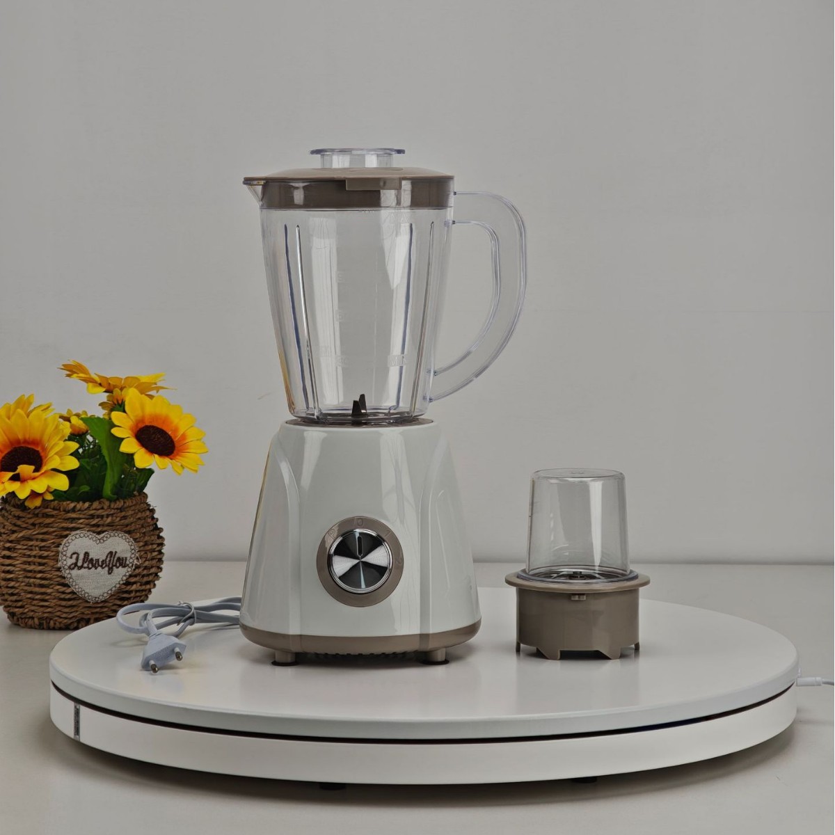 Electric Multi-Functional Food Processor Blender Push Button Control Adjustable Gear 1L-3L Capacity Infinitely Effective Energy