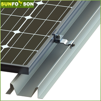 Système de montage BIPV personnalisé en forme de M pour abri solaire, avec poutre de drainage des eaux pluviales, support solaire étanche pour abris de toit et carports, résistant aux charges de vent