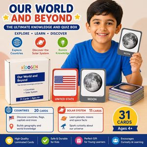 Cartes flash Notre monde et au-delà, cartes flash pour enfants |   Pays du monde : 20 cartes flash et 11 cartes éducatives sur le système solaire - Product Image 5