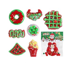 2026 Christmas Squishy Stress Relief Toys <b>Mini</b> Squeeze Toys Soft Holiday Fidget Toys with Cute Xmas Designs for Kids Party Gifts - Product Image 5