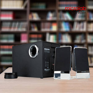 ระบบลําโพง Microlab 2.1 อันทรงพลังพร้อ<span class=keywords><strong>ม</strong></span>การ<span class=keywords><strong>สตรี</strong></span><span class=keywords><strong>ม</strong></span><span class=keywords><strong>ม</strong></span>ิ่งเพลงไร้สาย M-200BT Platinum - Product Image 2