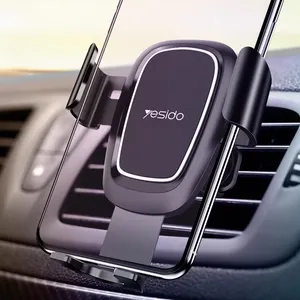 Yesido 360 מתכוונן אביב קליפ טלפון סלולרי סוגר הר אוויר Vent קליפ נייד טלפון רכב מחזיק