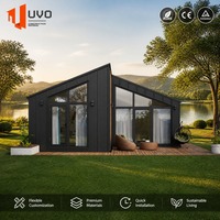 Casa Contenedor Prefabricada UVO Tipo A-Frame, Villa Modular, Color Personalizado, Panel Sándwich de Acero, Mini Casa, Cabaña de Jardín, Directo de Fábrica, CE