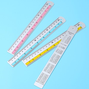 Regla de Metal de escala de aluminio personalizada de 20cm de promoción para dibujo y medición de papelería escolar - Product Image 3