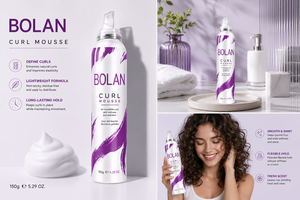 <span class=keywords><strong>Mousse</strong></span> coiffante anti-frisottis pour <span class=keywords><strong>cheveux</strong></span> bouclés, <span class=keywords><strong>mousse</strong></span> volumisante et définissante pour les boucles, marque privée OEM - Product Image 3