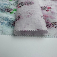 Tissu en popeline de coton imprimé floral personnalisé, motif fleur de carnation vintage, pour robe, chemisier, vêtements, textile