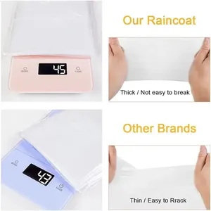 Impermeable Desechable <span class=keywords><strong>de</strong></span> Plástico para Adultos y Niños, para Emergencias, Pesca, Viajes, Camping, Senderismo, Ropa Impermeable Portátil - Product Image 4