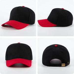 Casquette 5 panneaux bicolore tendance, casquette snapback structurée vierge en gros pour hommes, casquette de baseball hip-hop personnalisée pour commandes en gros - Product Image 6