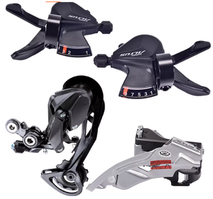 Groupe de transmission <span class=keywords><strong>Shimano</strong></span> <span class=keywords><strong>M2000</strong></span> composé de 3*9 vitesses, levier de changement de vitesse HG200, roue libre MT500, boîtier de pédalier HG53, chaîne, dérailleur arrière - Product Image 6