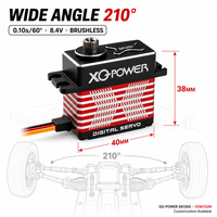 Servomoteur UAV 35KG, engrenage en acier inoxydable, boîtier en aluminium CNC, servomoteur numérique sans balais, étanche, 0,10s, 8,4V, XQ-POWER S8135D