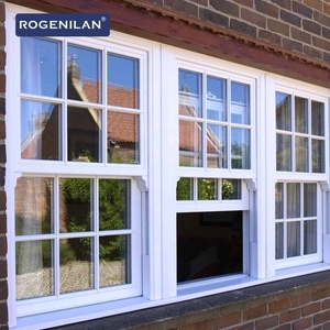 Fenêtre à guillotine simple ou double <span class=keywords><strong>en</strong></span> aluminium Rogenilan, triple vitrage anti-ouragan, pour maison - Product Image 2