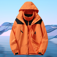 Veste d'hiver imperméable et coupe-vent pour homme, uniforme JK personnalisé 3-en-1, fermeture éclair, veste chaude pour activités de plein air