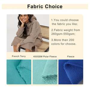 Custom Heavy Weight <b>Women</b> Winter Sport Streetwear Silk Screen Printing Oversize Drawstring <b>Women's</b> Hoodies <b>Long</b> <b>Sweatshirts</b> - Product Image 2