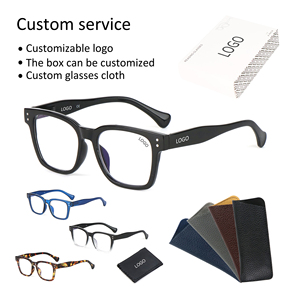 Custom Logo Oversized <strong>Reading</strong> <strong>Glasses</strong> Square Gafas De Lectura Anti Blue Light Blocking <strong>Reading</strong> <strong>Glasses</strong> for Man and Women - Product Image 1