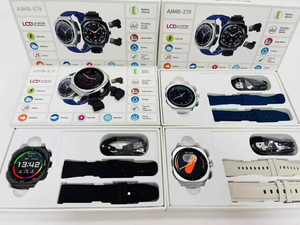 Nouvelle Arrivée AIMB-Z19 <span class=keywords><strong>Montre</strong></span> Connectée Écouteurs TWS Appel Vidéo NFC Étanche 5ATM Paiement Boussole Suivi Santé <span class=keywords><strong>Sport</strong></span> Homme Femme - Product Image 6