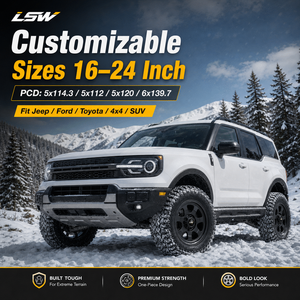 ล้อฟอร์จ LSR8004 ขนาด 17 18 20 นิ้ว 6x139.7 6x135 สีดำด้าน สำหรับ Toyota Tacoma 4Runner สินค้าขายดี มาใหม่ - Product Image 2