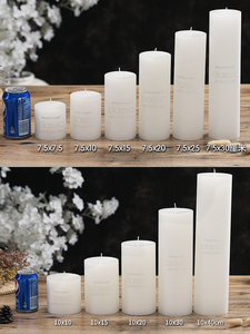 Miglior Prezzo Candele Grandi a Colonna Bianche Senza Profumo Varie Misure per Casa Ufficio Matrimonio Uso Religioso - Product Image 4