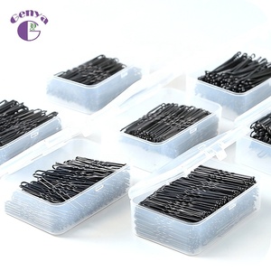 GENYA 180 Pack of U Shape <strong>Bun</strong> <strong>Hair</strong> <strong>Pins</strong> Shaped <strong>Pins</strong> With Box and Storage Bag - Product Image 1