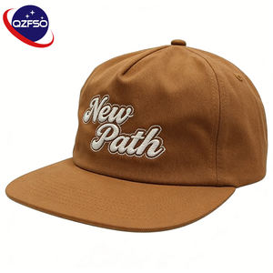 QZFSO Gorras Snapback de 5 Paneles con Visera Plana y Logotipo Personalizado, Estructuradas, 100% Algodón, Gorras de Béisbol Deportivas, Venta al por Mayor, OEM ODM - Product Image 1