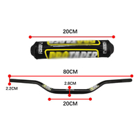 Guidon de moto en aluminium de 7/8 pouces (22 mm) pour Protaper EVO Motocross Dirt Pit Bike ATV Quad Accessoires universels pour moto