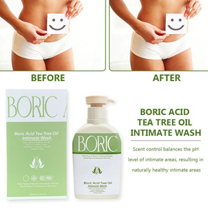 Natuurlijke intieme reiniging met boorzuur, Yoni schuim, pH-balans, geurloos, reinigend, intieme verzorging, vaginale wasbeurt voor gevoelige huid - Product Image 1