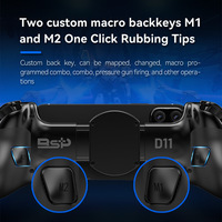 Controlador de Juego D11 al por Mayor, Joystick Competitivo 3D Doble, Compatible con Conectividad BT, Controlador de Juego Inalámbrico
