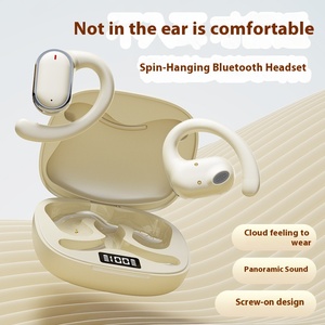 Giá thấp Tai nghe ows tai nghe thể thao không thấm nước trên tai treo thể dục hiển thị kỹ thuật số HiFi Tai nghe không dây X93 - Product Image 5