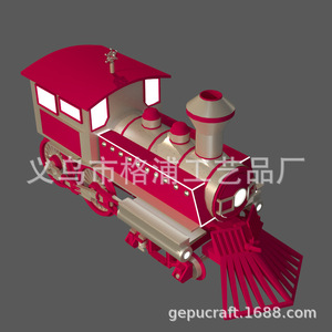 Modèle de locomotive à vapeur en métal Yiwu GePu Craft, taille 1:1, pour utilisation en intérieur dans les centres commerciaux - Product Image 4