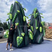 Arbre gonflable personnalisé en forme de tige de haricot ou de liane pour festival de musique, jungle, carnaval, scène d'événement sur le thème de la forêt ou décoration de parc