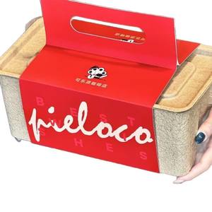 Scatola per Imballaggio Alimentare Personalizzata, Biodegradabile ed Ecologica, in Carta Riciclata con Stampa a Caldo e Design con Orecchie per Appendere, per Uso Aziendale - Product Image 5