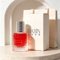 Bouteilles de parfum en verre de luxe à fond épais et forme spéciale, étanches, 50 ml et 100 ml, vente en gros