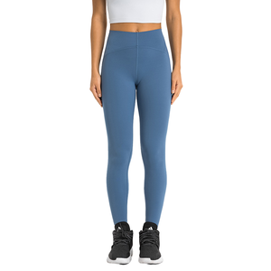 Nouveau Double 6 Zéro Sens Élastique Serré <span class=keywords><strong>Lulu</strong></span> Sport Leggings Taille Haute Gym Yoga Pantalon Sexy Pêche Fesse Slim Show Solide Motif - Product Image 1