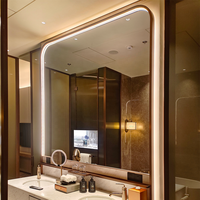 Téléviseur intelligent de luxe 22 pouces avec miroir dissimulé, étanche IP65, pour salle de bain, idéal pour hôtels quatre saisons, miroir TV standard pour salle de bain