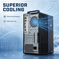 Ordinateur de bureau professionnel Export HygonC86 3350, ensemble complet, 8 Go de RAM, SSD 512 Go, carte graphique dédiée 2 Go, écran 23,8 pouces, ordinateur de bureau personnalisé