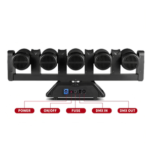 Chuyên nghiệp 5x80W RGBW 4in1 LED + <span class=keywords><strong>4x10W</strong></span> vàng LED Đèn sân khấu DJ Ánh sáng chùm di chuyển đầu cho Đảng Disco bên Đèn sân khấu - Product Image 4