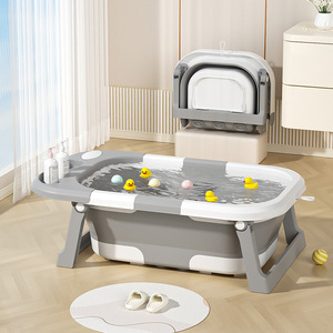 SUNNUO nuova vasca da bagno per bambini pieghevole materiale PP vasca da bagno per neonati da <span class=keywords><strong>neonato</strong></span> a bambino 0-36 mesi vasca da viaggio portatile - Product Image 2
