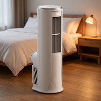 AC Portable Vertikal 3 PK 2P 5000 BTU Frekuensi Tetap Senyap dengan Remote Control Hemat Energi untuk Ruangan