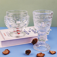 Verres Tiki, ensemble de mugs Tiki transparents, verres à cocktail modernes pour bar, verres à boire de style hawaïen, design Muse