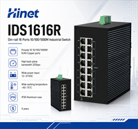 Switch Ethernet Industrial Gigabit de 16 Puertos para Riel DIN, Capa 2, 12-57VDC, EN50155 EN50121-4, Switch de Red Ferroviaria para Automatización