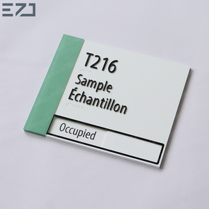 EZD ADA Compliant Medical Center Dentist Clinic Office Building House <strong>Number</strong> Name Door Sign with Braille and Sliding <strong>Panel</strong> - Product Image 2
