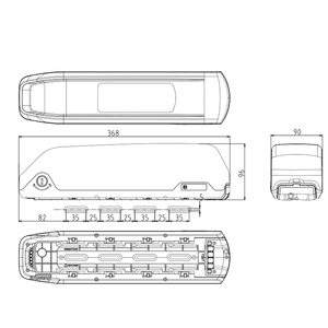 Reention Polly – batterie de vélo électrique pliable <span class=keywords><strong>36V</strong></span>, 13ah, <span class=keywords><strong>15ah</strong></span>, pour CMS F16 Plus, avec chargeur 250W, 350W - Product Image 2