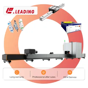 High Speed Cnc Automatic Laser Cutter Manufacturer Square Round Ss Ms Gi Metal Iron Steel Tube Fiber Laser Pipe Cutting Machine