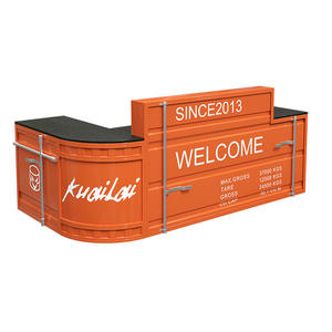 Mostrador de Bar de estilo Industrial, cajero de <span class=keywords><strong>Internet</strong></span>, celebridad, té de la leche, cafetería, billar de hierro, sala de baloncesto, gimnasio, escritorio de recepción - Product Image 4