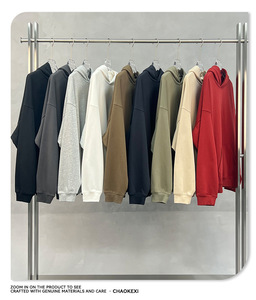 <span class=keywords><strong>Sweat</strong></span>-shirt à <span class=keywords><strong>capuche</strong></span> décontracté en coton 400g, coupe ample et oversize, unisexe, pour couple, en stock, automne/hiver - Product Image 2