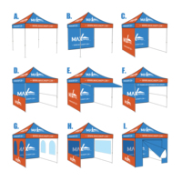 Tente Promotionnelle Pliante Maxcanopy Sur Mesure 3x3m en Aluminium Imperméable pour Événements Extérieurs, Fêtes et Salons Professionnels
