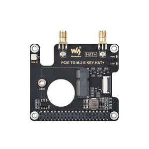 ชุดอุปกรณ์ PCIe M.2 E Key HAT สำหรับ Raspberry Pi 5 NGFF (M.2 E Key) พร้อมการเชื่อมต่อไร้สาย NIC USB Bluetooth รวมแพ็คเกจบอร์ด HAT - Product Image 2