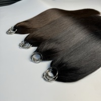 Extensiones de Cabello Humano Remy con Plumas para Trenzas, Extensiones de Cabello con Plumas para Trenzas Onduladas Estilo Boho, Puntas de Trama Crudas