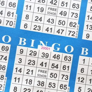 Bulk Discounts 75-Ball Bingo Cards Custom Printing Premium <b>Thick</b> <b>Paper</b> Bingo Game Card Set - Product Image 2