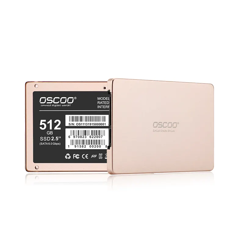 Oscoo Disco Duro 2.5 inch SSD đĩa cứng 512GB Ổ đĩa cứng MLC NAND Flash Ổ đĩa trạng thái rắn cho máy tính để bàn máy tính S máy tính xách tay